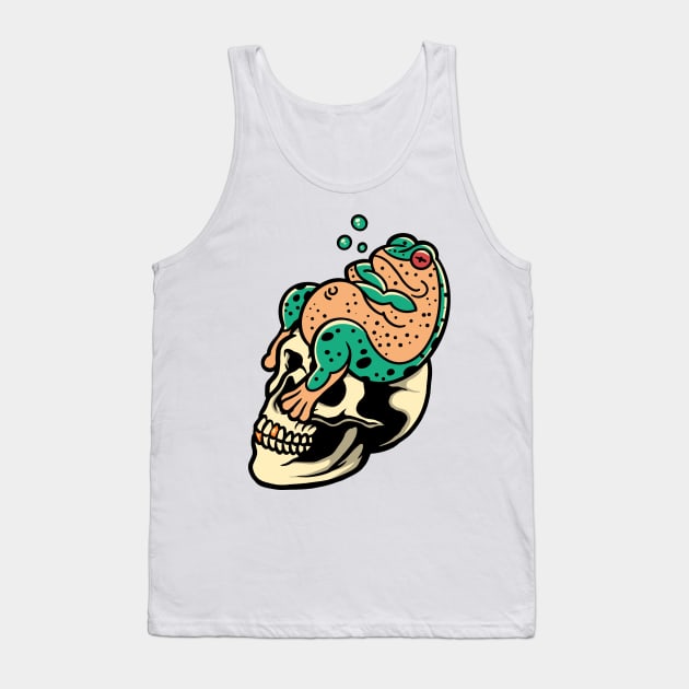 No Worms Frog Tank Top by Art Designs